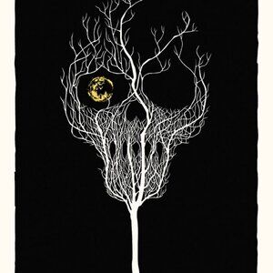 Violet Harmon's skull tree poster